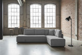 KAWOLA Schlafsofa SADIRA Ecksofa Cord grau, Rechts