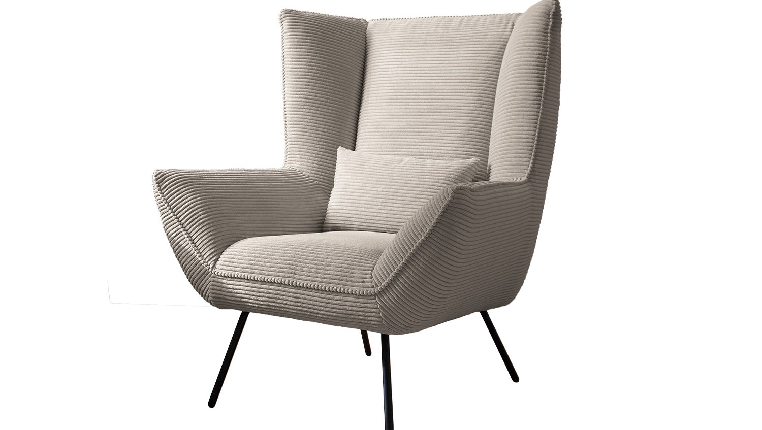 KAWOLA Sessel IVA Relaxsessel Cord taupe