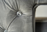 KAWOLA Sessel SENSO Stoff Velvet silbergrau