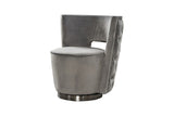 KAWOLA Sessel SENSO Stoff Velvet silbergrau