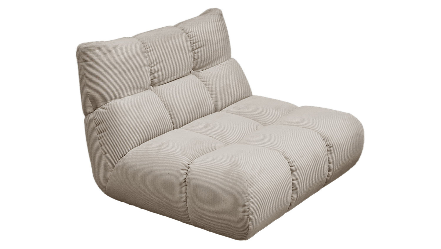 KAWOLA Sessel VIVIEN Drehsessel Feincord beige