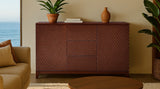 KAWOLA Sideboard COPAS 2 Türen 3 Schubladen Eiche furniert braun