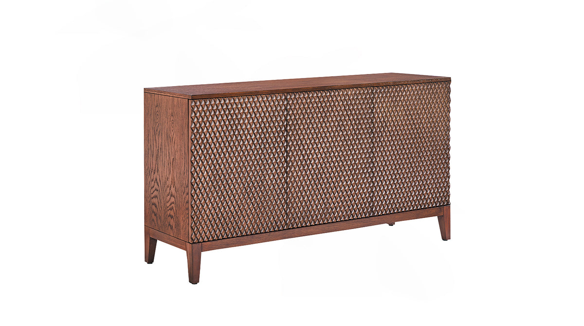 KAWOLA Sideboard COPAS 3 Türen Eiche furniert braun