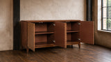 KAWOLA Sideboard COPAS 4 Türen Eiche furniert braun