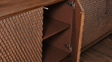 KAWOLA Sideboard COPAS 4 Türen Eiche furniert braun