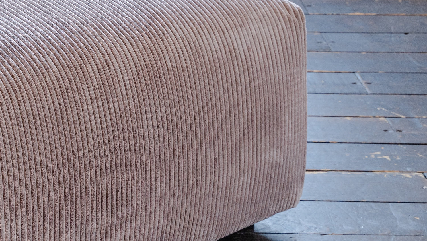KAWOLA Sitzelement MIA Hocker Cord taupe