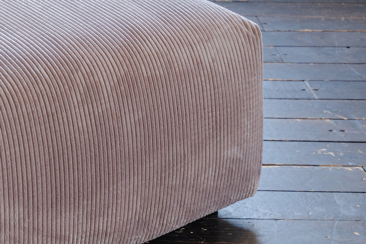 KAWOLA Sitzelement MIA Hocker Cord taupe