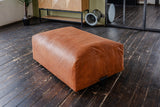 KAWOLA Sitzelement MIA Hocker Lederfaserstoff cognac