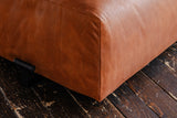 KAWOLA Sitzelement MIA Hocker Lederfaserstoff cognac