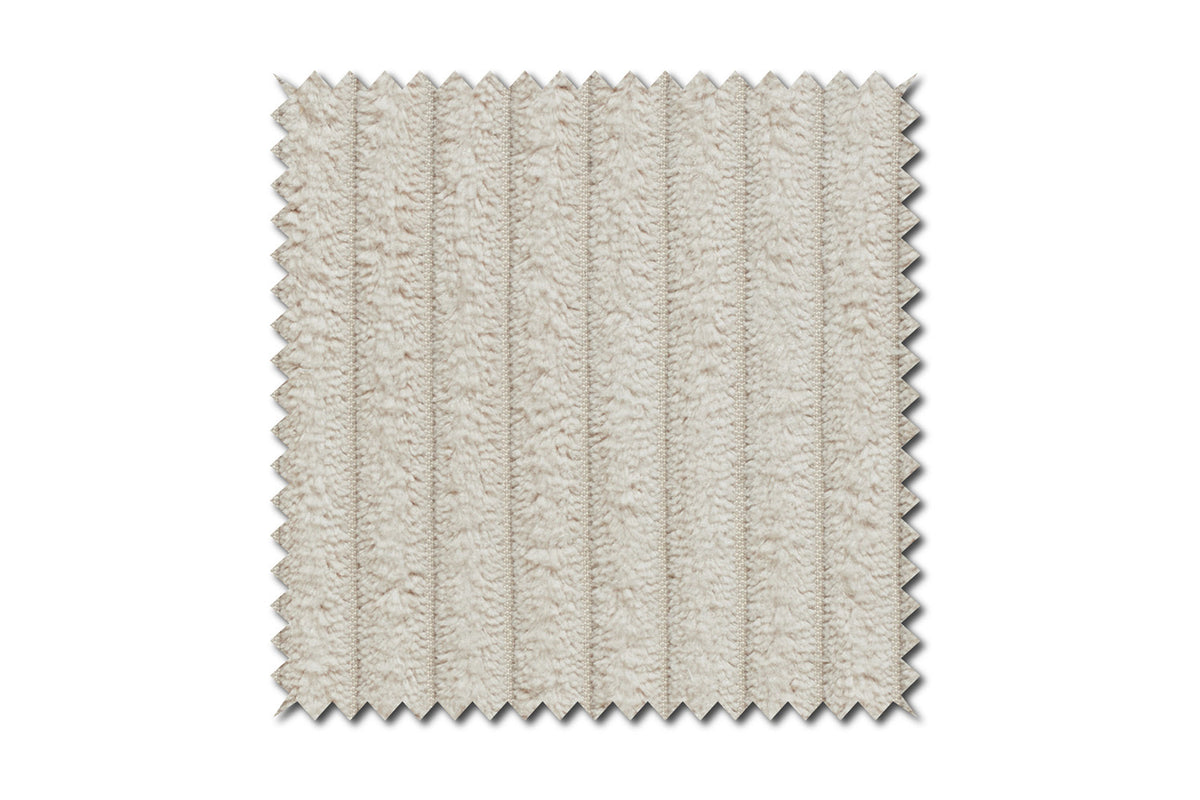 KAWOLA Sitzgruppe CHARME Sofa Sessel Hockerbank Cord cremeweiß