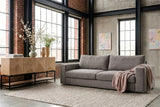 KAWOLA Sofa AMINA 3-Sitzer Stoff taupe