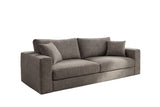 KAWOLA Sofa AMINA 3-Sitzer Stoff taupe