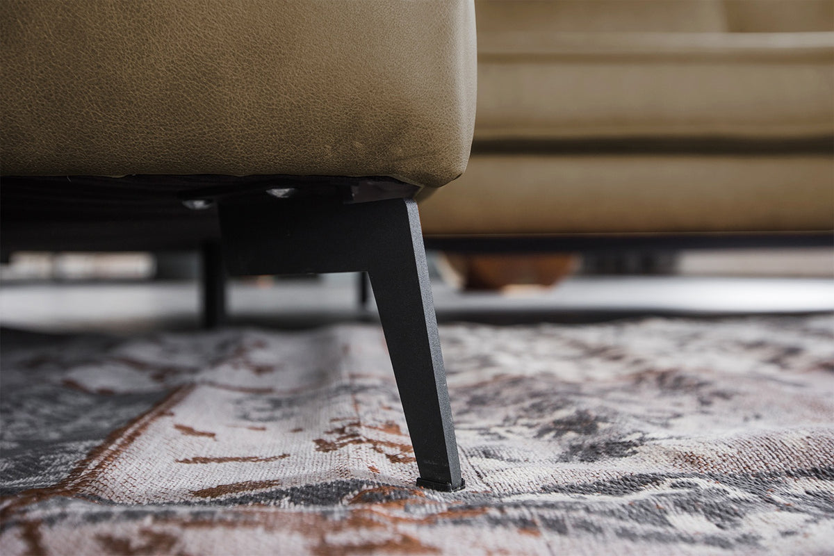 KAWOLA Sofa BLOOM Ecksofa Leder camel