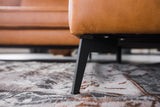 KAWOLA Sofa BLOOM Ecksofa Leder cognac