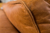 KAWOLA Sofa BLOOM Ecksofa Leder cognac