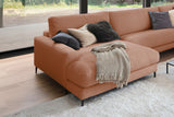 KAWOLA Sofa CARA Wohnlandschaft U-Form Cord rost