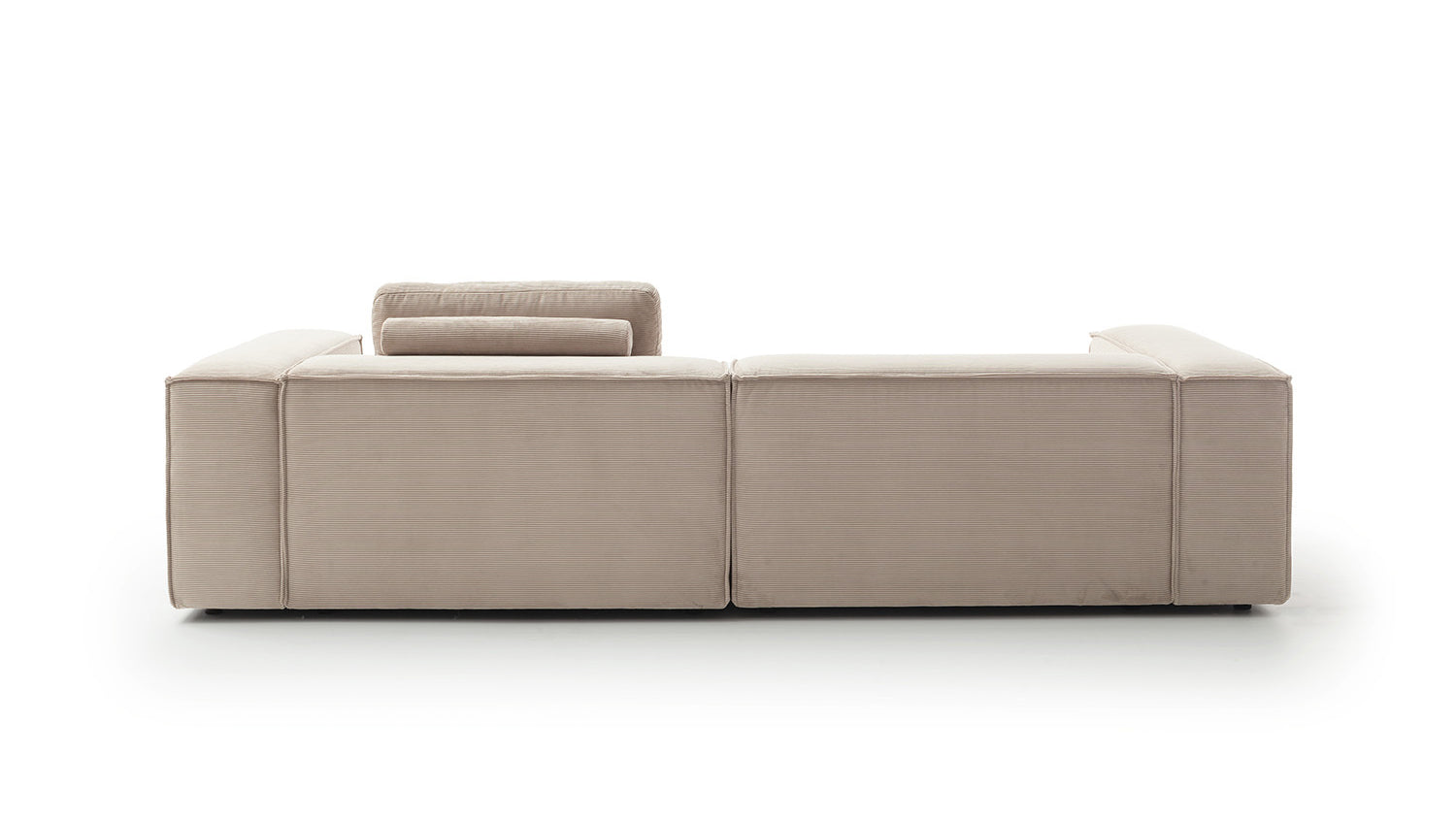 KAWOLA Sofa CARMO 3-Sitzer Feincord beige