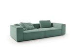 KAWOLA Sofa CARMO 3-Sitzer Feincord grün