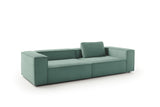KAWOLA Sofa CARMO 3-Sitzer Feincord grün