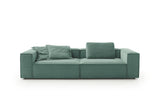 KAWOLA Sofa CARMO 3-Sitzer Feincord grün