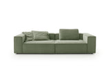 KAWOLA Sofa CARMO 3-Sitzer Feincord olivgrün