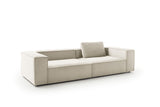 KAWOLA Sofa CARMO 3-Sitzer Feincord weiß