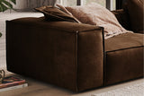 KAWOLA Sofa CARMO 4-Sitzer Leder braun