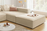 KAWOLA Sofa CARMO Ecksofa Stoff beige