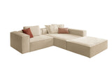 KAWOLA Sofa CARMO Ecksofa Stoff beige