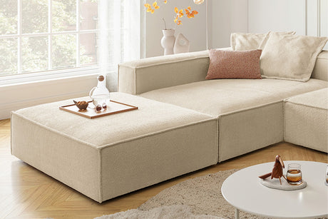 KAWOLA Sofa CARMO Ecksofa Stoff beige