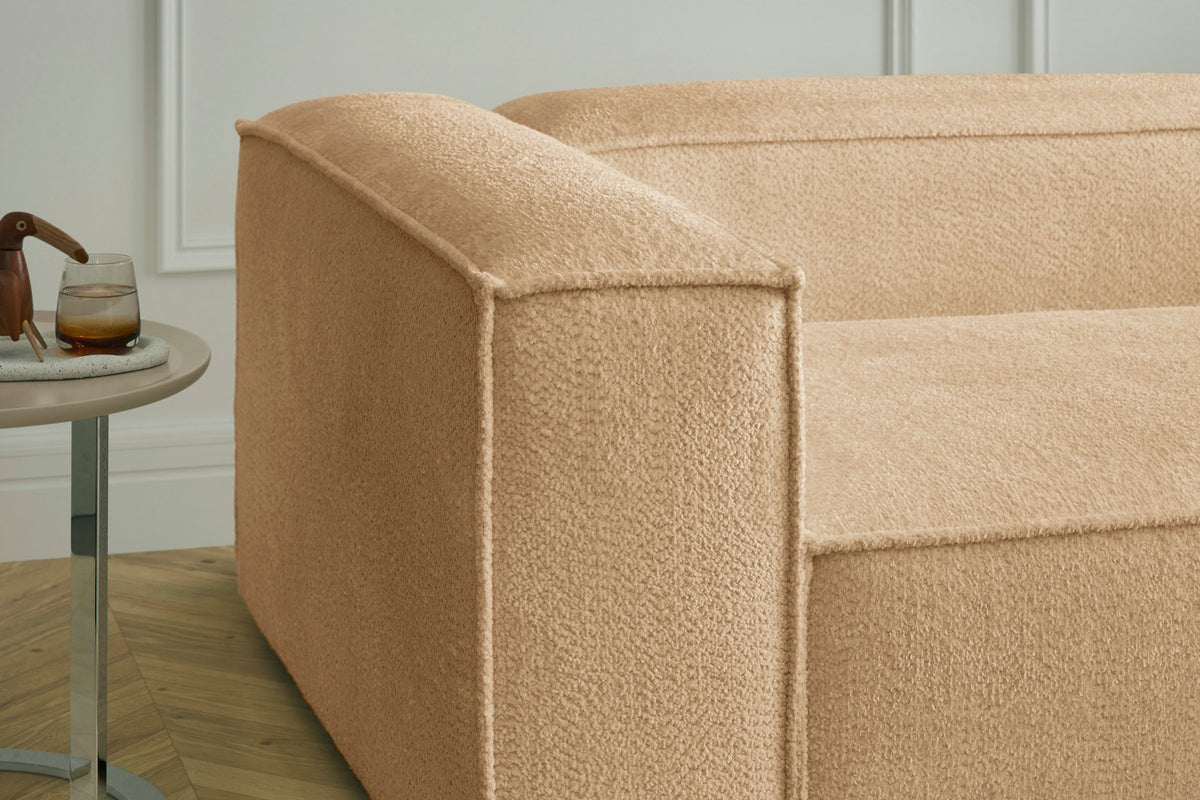KAWOLA Sofa CARMO Ecksofa Stoff creme