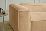 KAWOLA Sofa CARMO Ecksofa Stoff creme