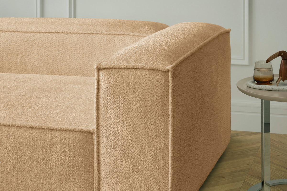 KAWOLA Sofa CARMO Ecksofa Stoff creme