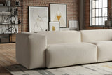 KAWOLA Sofa CELESTE 4-Sitzer Cord cremeweiß