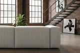 KAWOLA Sofa CELESTE 4-Sitzer Cord hellgrau