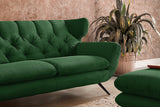 KAWOLA Sofa CHARME Cord smaragd
