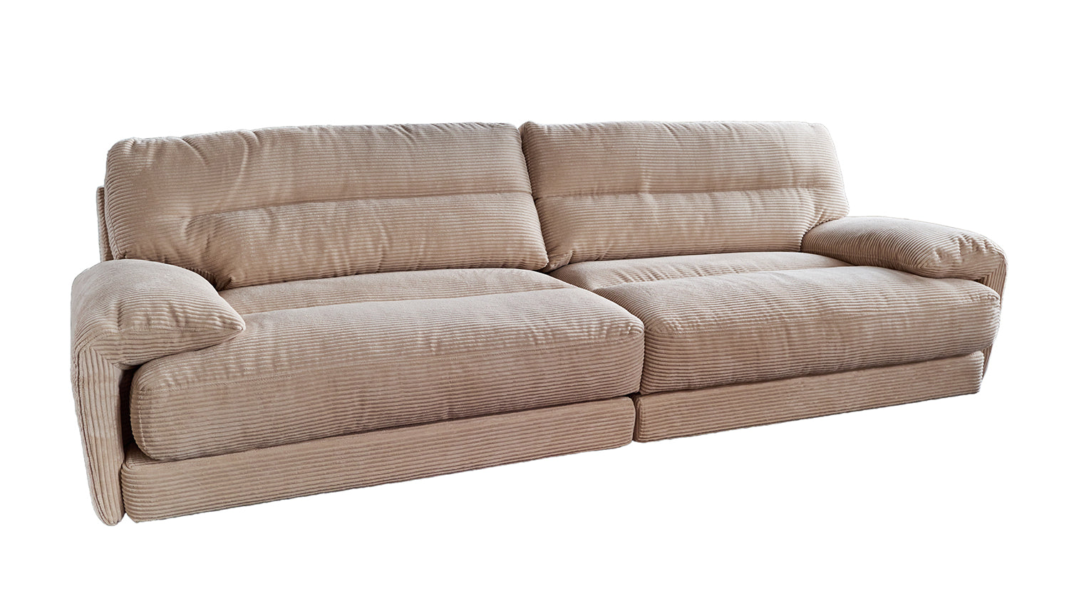 KAWOLA Sofa CINE XXL-Sofa 3-Sitzer Cord braun