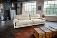 KAWOLA Sofa CINE XXL-Sofa 3-Sitzer Cord cremeweiß