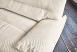 KAWOLA Sofa CINE XXL-Sofa 3-Sitzer Cord cremeweiß