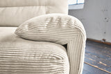 KAWOLA Sofa CINE XXL-Sofa 3-Sitzer Cord cremeweiß