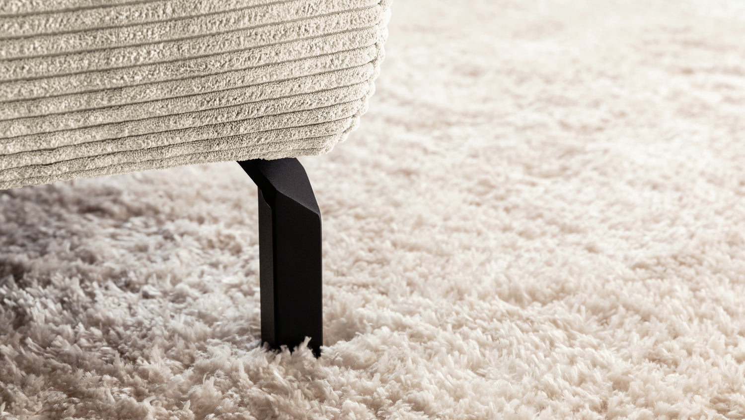 KAWOLA Sofa DELIA Ecksofa Cord cremeweiß