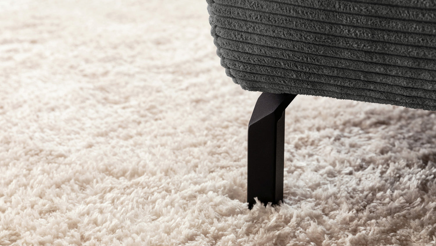 KAWOLA Sofa DELIA Ecksofa Cord grau