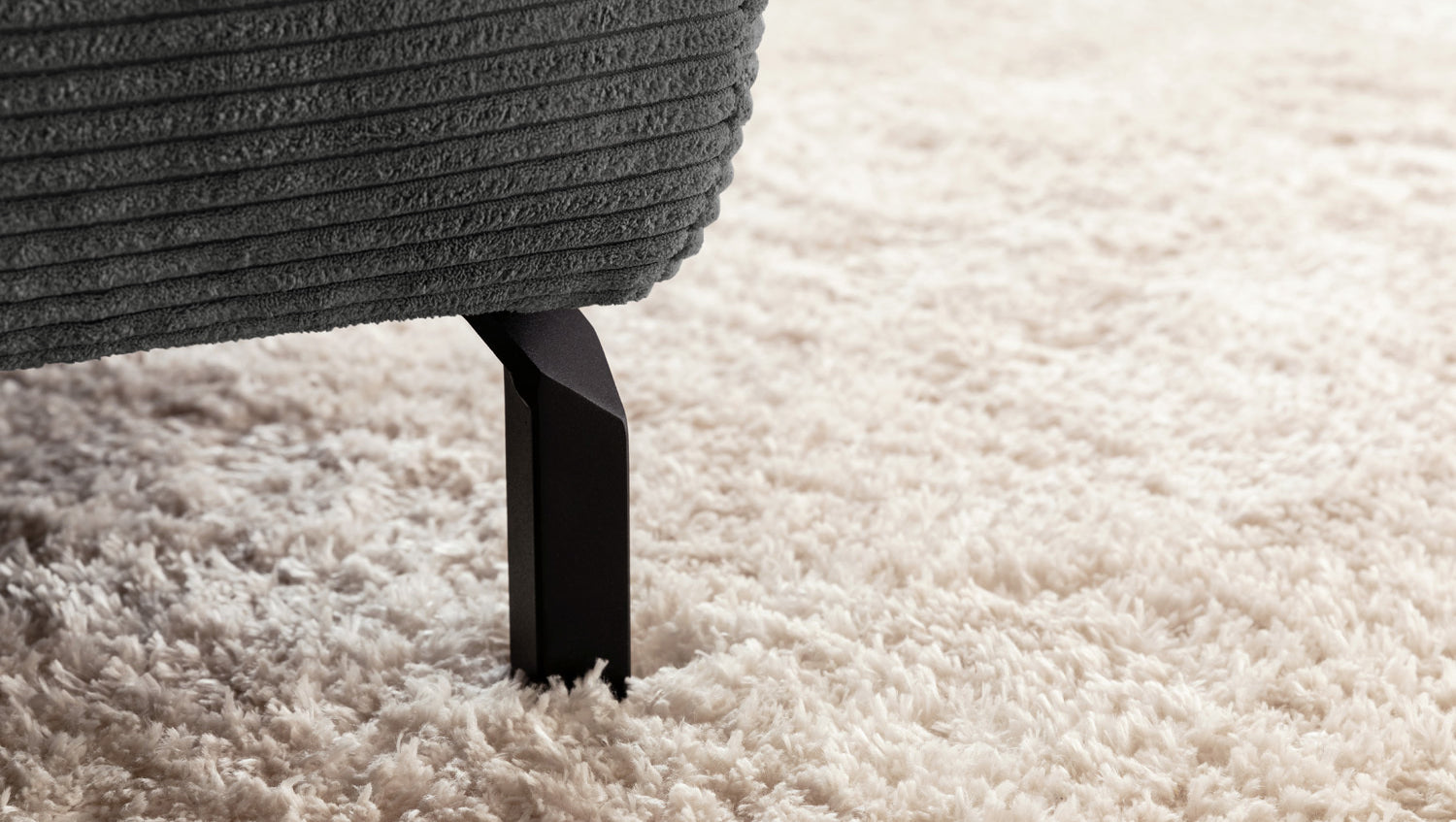 KAWOLA Sofa DELIA Ecksofa Cord grau