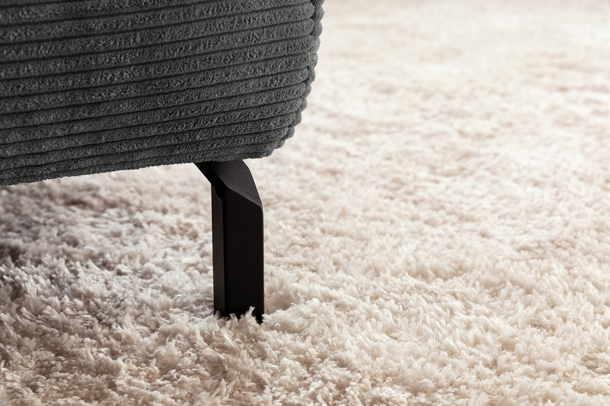 KAWOLA Sofa DELIA Ecksofa Cord grau