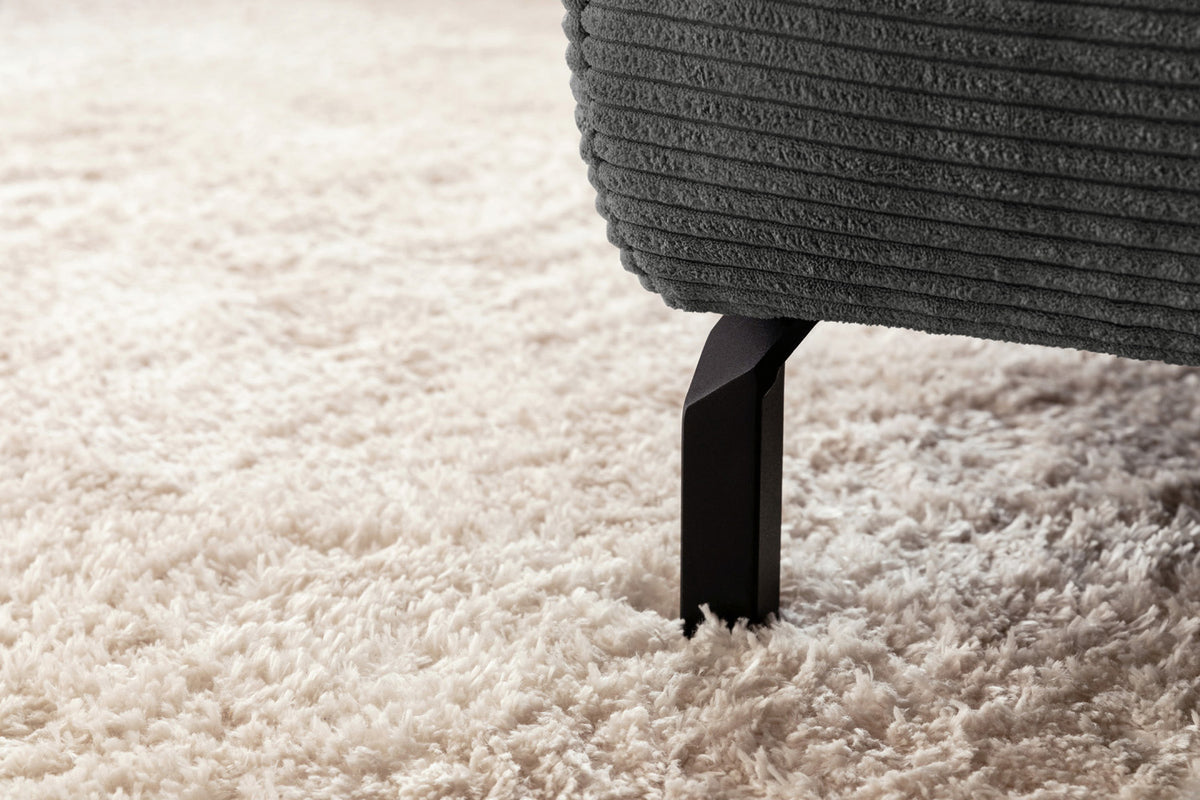 KAWOLA Sofa DELIA Ecksofa Cord grau