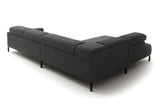 KAWOLA Sofa DELIA Ecksofa Cord grau