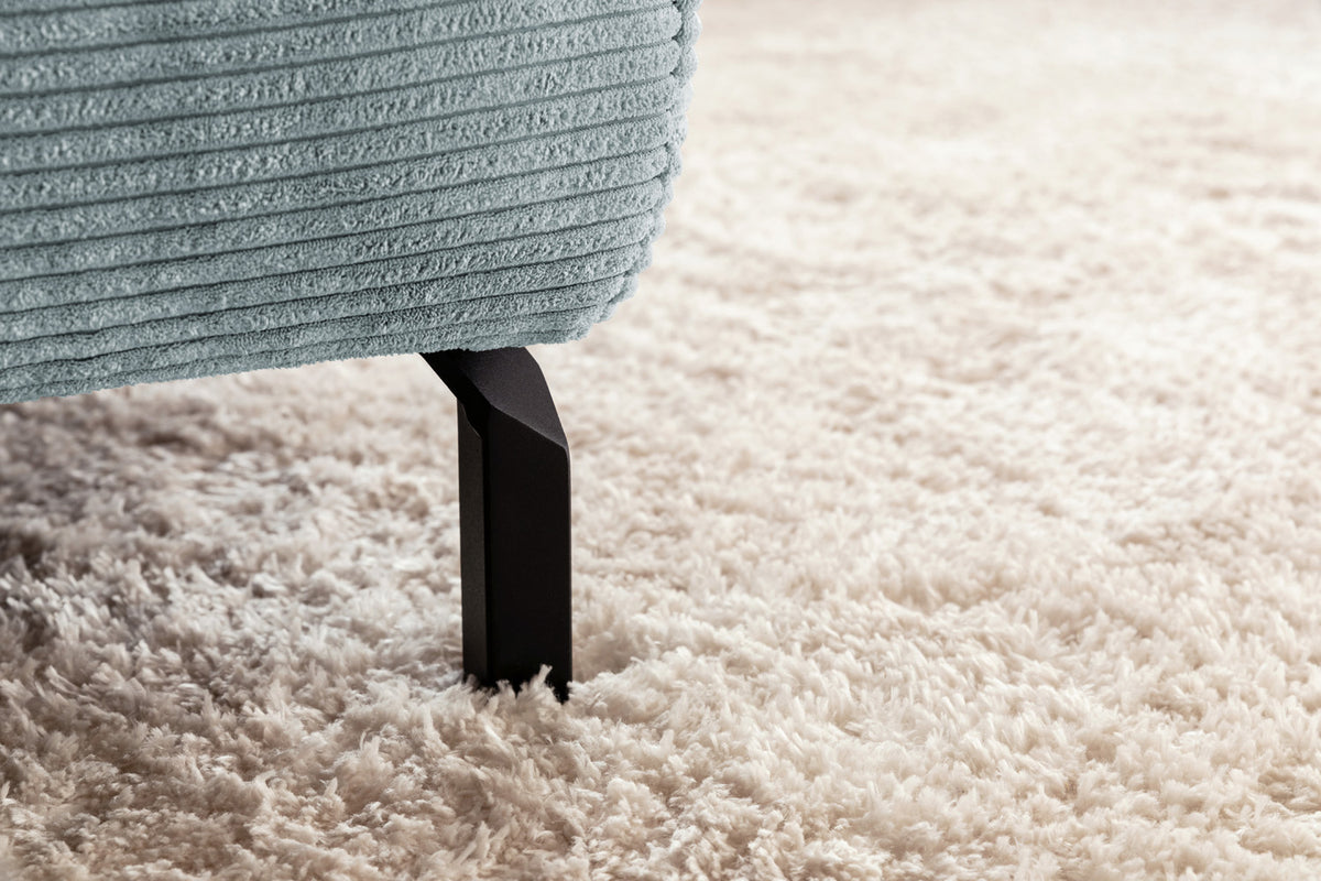 KAWOLA Sofa DELIA Ecksofa Cord hellblau