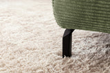 KAWOLA Sofa DELIA Ecksofa Cord olivgrün