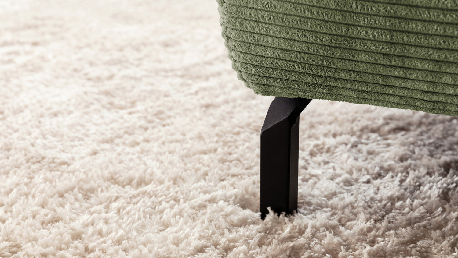 KAWOLA Sofa DELIA Ecksofa Cord olivgrün