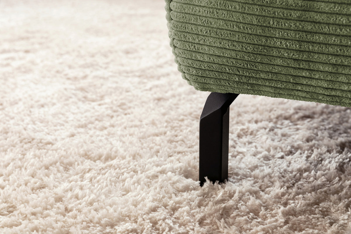 KAWOLA Sofa DELIA Ecksofa Cord olivgrün